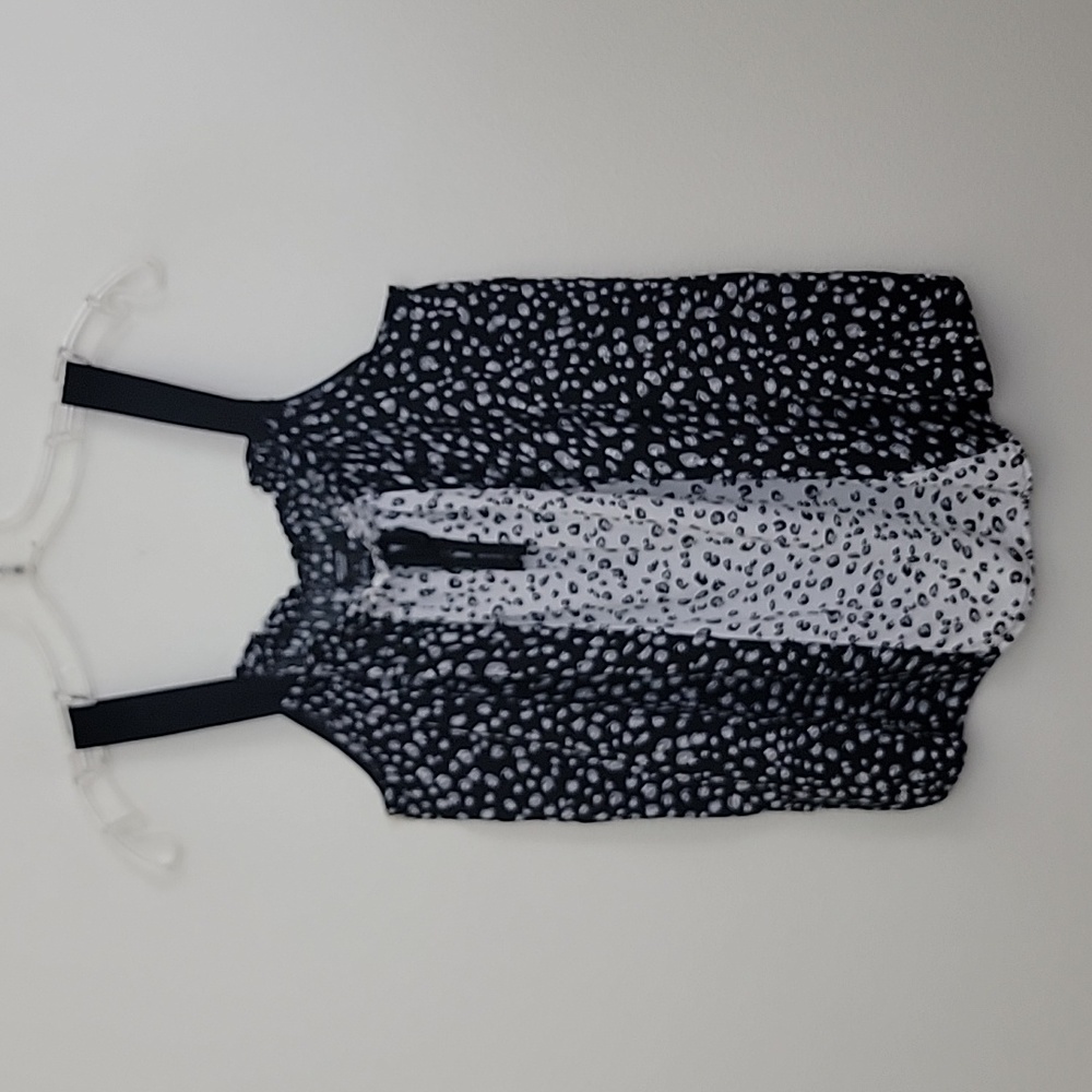 Simply Vera Black & White Spaghetti Strap Top S